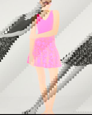 Medicine fusta culoarea rosu, mini, evazati