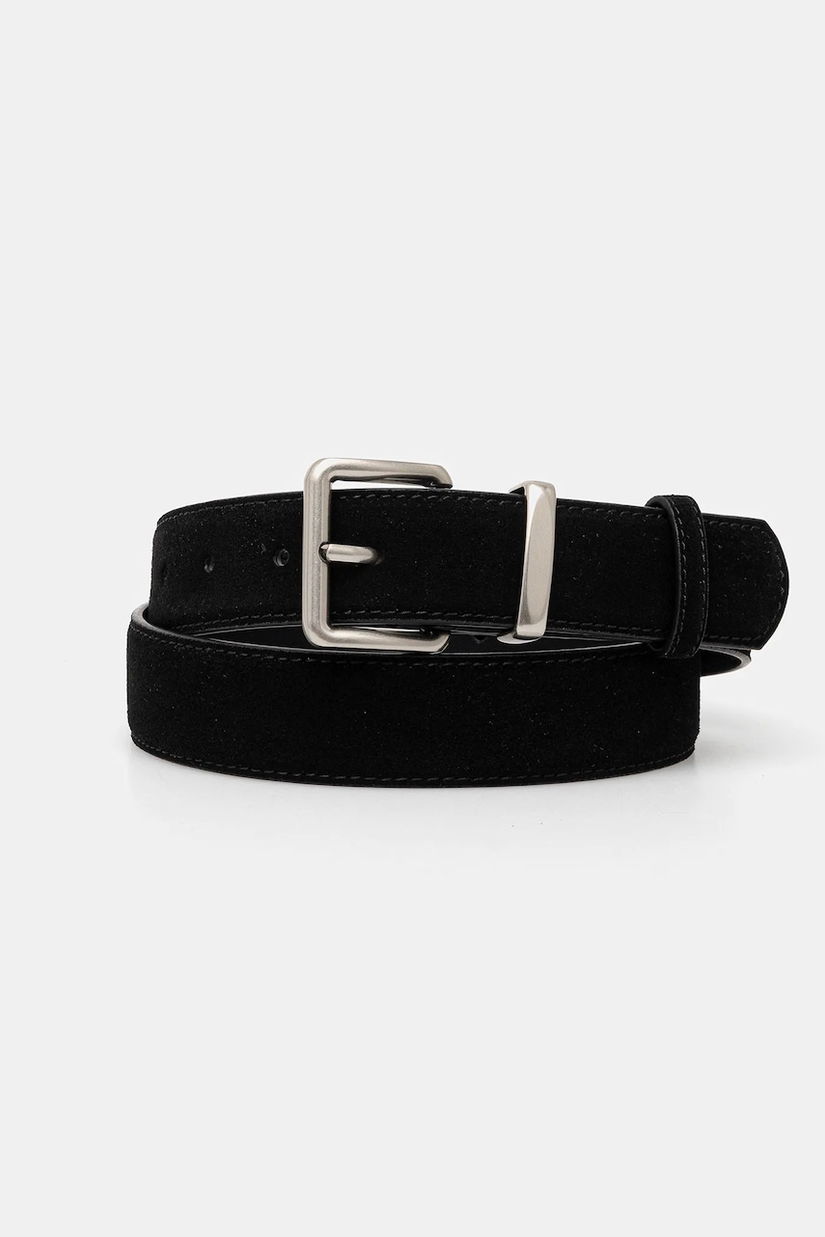 Answear Lab curea de piele culoarea negru