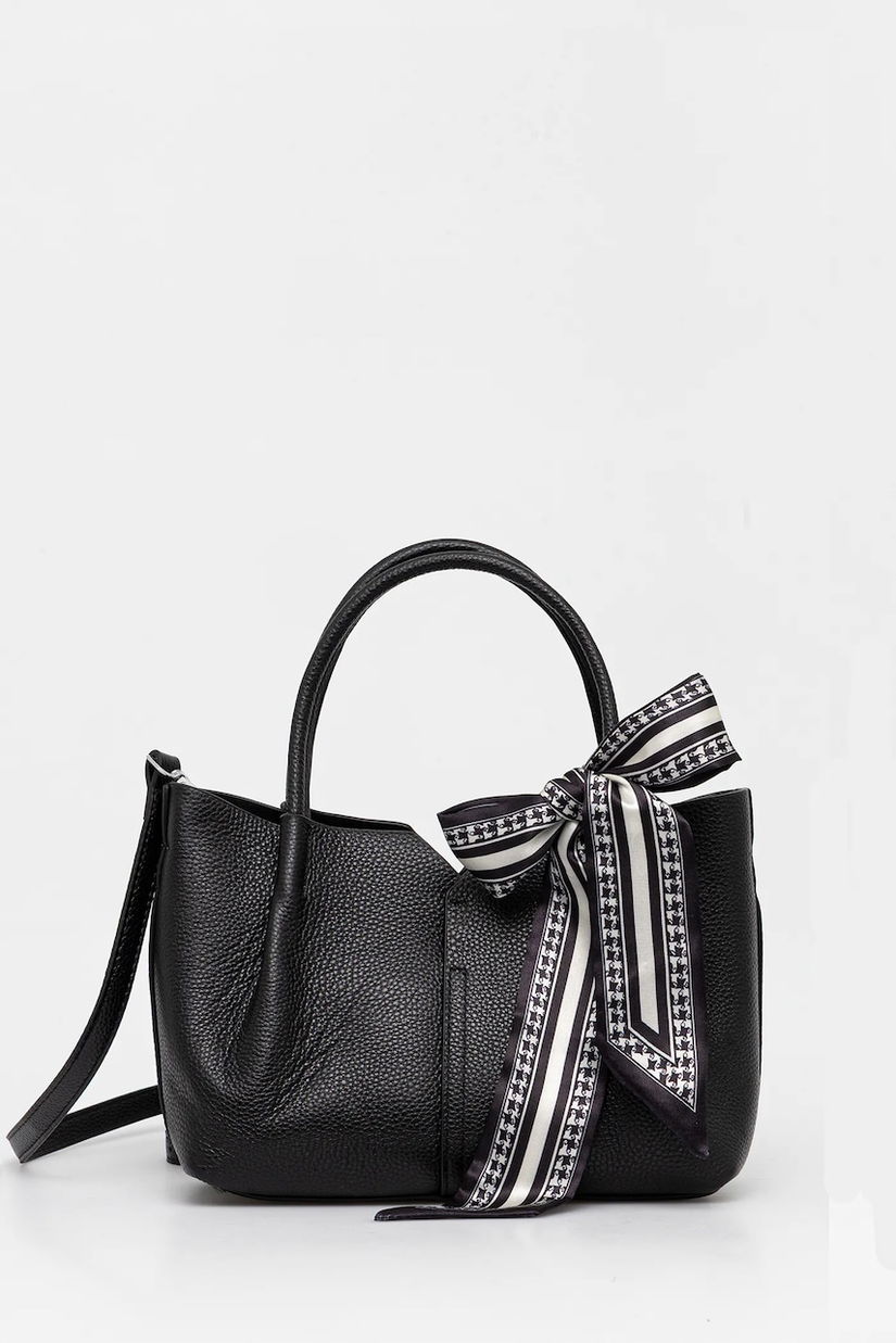 Answear Lab poseta de piele culoarea negru