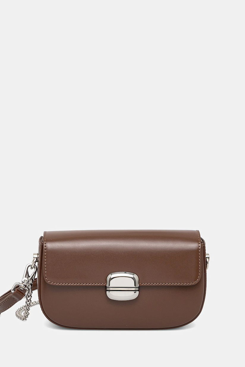Answear Lab poseta de piele culoarea maro