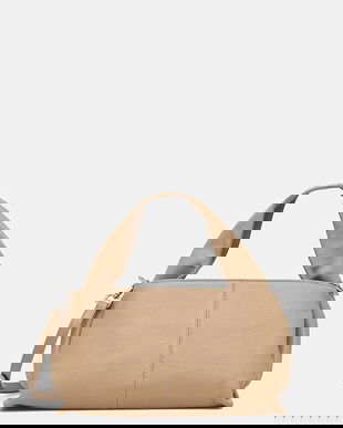 Answear Lab poseta de piele culoarea bej