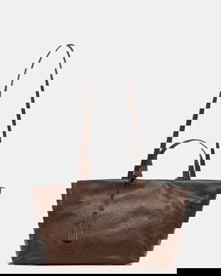 Answear Lab poseta de piele culoarea maro