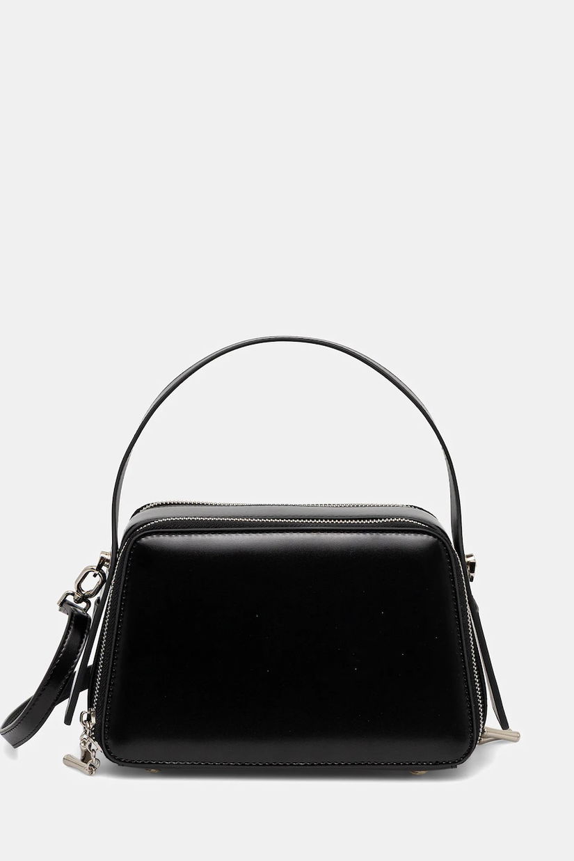 Answear Lab poseta de piele culoarea negru