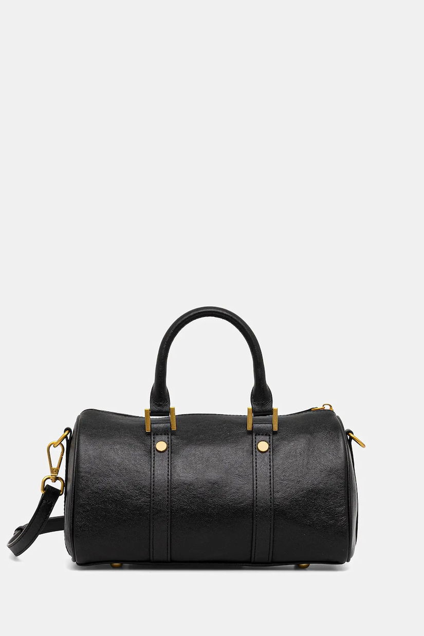Answear Lab poseta de piele culoarea negru