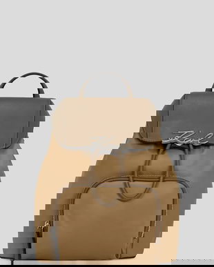 Karl Lagerfeld rucsac K/SIGNATURE culoarea maro, mic, A3W30027