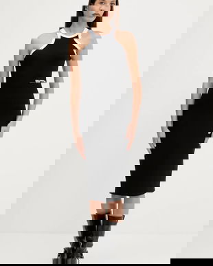 Karl Lagerfeld Jeans rochie culoarea negru, mini, drept, A3W13008