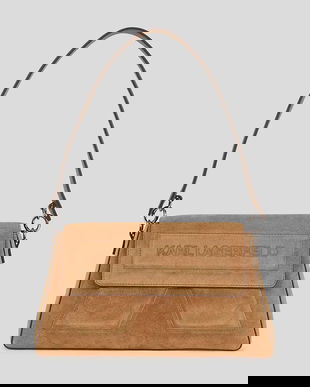 Karl Lagerfeld geantă de piele IKON/K culoarea maro, A3W30064