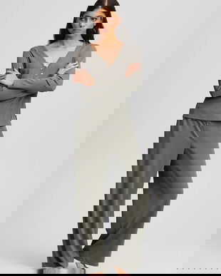 Karl Lagerfeld pijama ESSENTIAL culoarea maro, A3W45005