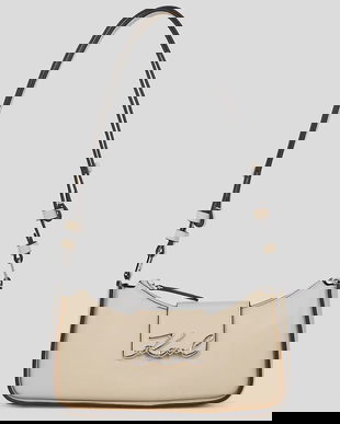 Karl Lagerfeld geantă K/SIGNATURE culoarea bej, A3W30290