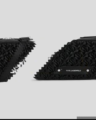 Karl Lagerfeld geantă K/WEAVE culoarea negru, A3W30067