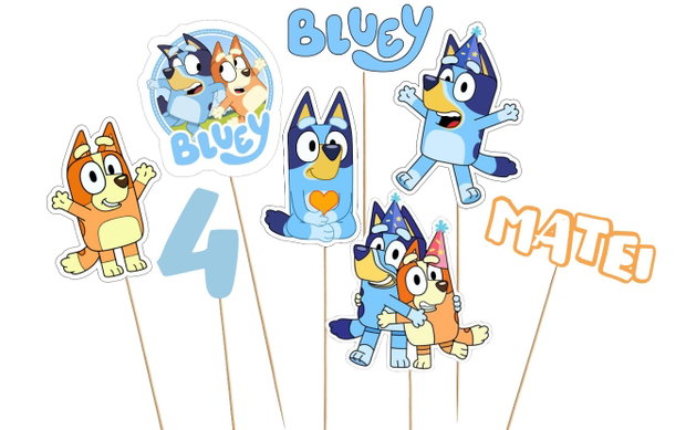 Toppere Bluey personalizate
