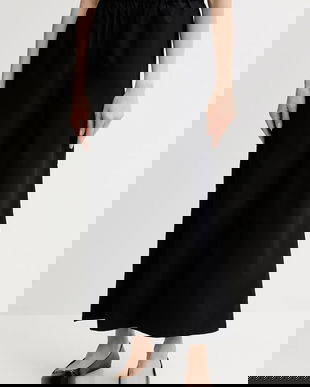 United Colors of Benetton pantaloni de bumbac culoarea negru, drept, high waist, 4AC7DF09A