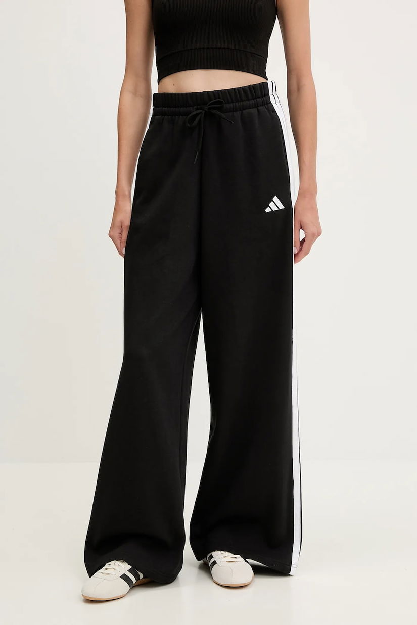 adidas pantaloni de trening 3-Stripes culoarea negru, cu imprimeu, KB5323