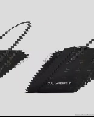 Karl Lagerfeld geantă IKON NYLON culoarea negru, A3W30119
