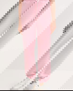 United Colors of Benetton pantaloni de trening din bumbac culoarea roz, uni, 39BLDF01B