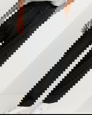 adidas pantaloni culoarea negru, cu fason cargo, KE4390