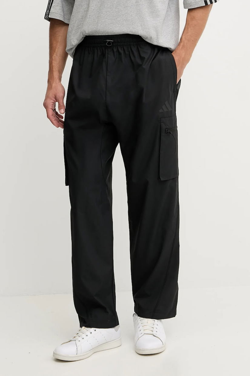 adidas pantaloni culoarea negru, cu fason cargo, KE4390