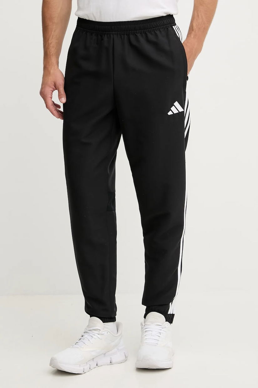 adidas Performance pantaloni de antrenament Tiro Essentials culoarea negru, cu imprimeu, JC5445