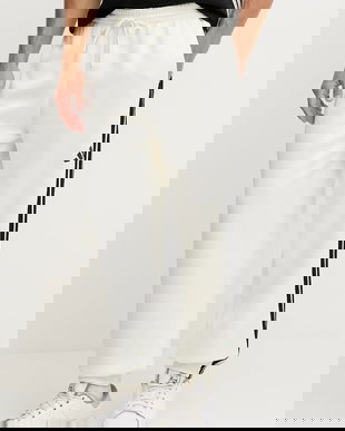 adidas pantaloni de trening Stadium culoarea bej, cu imprimeu, JX5619