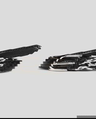 Karl Lagerfeld curea K/AUTOGRAPH culoarea negru, A3W33038