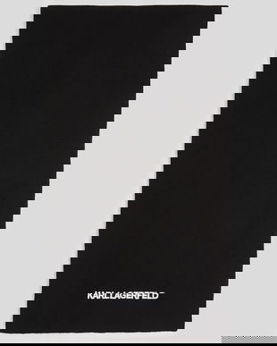 Karl Lagerfeld fular K/ESSENTIAL culoarea negru, A3W33144