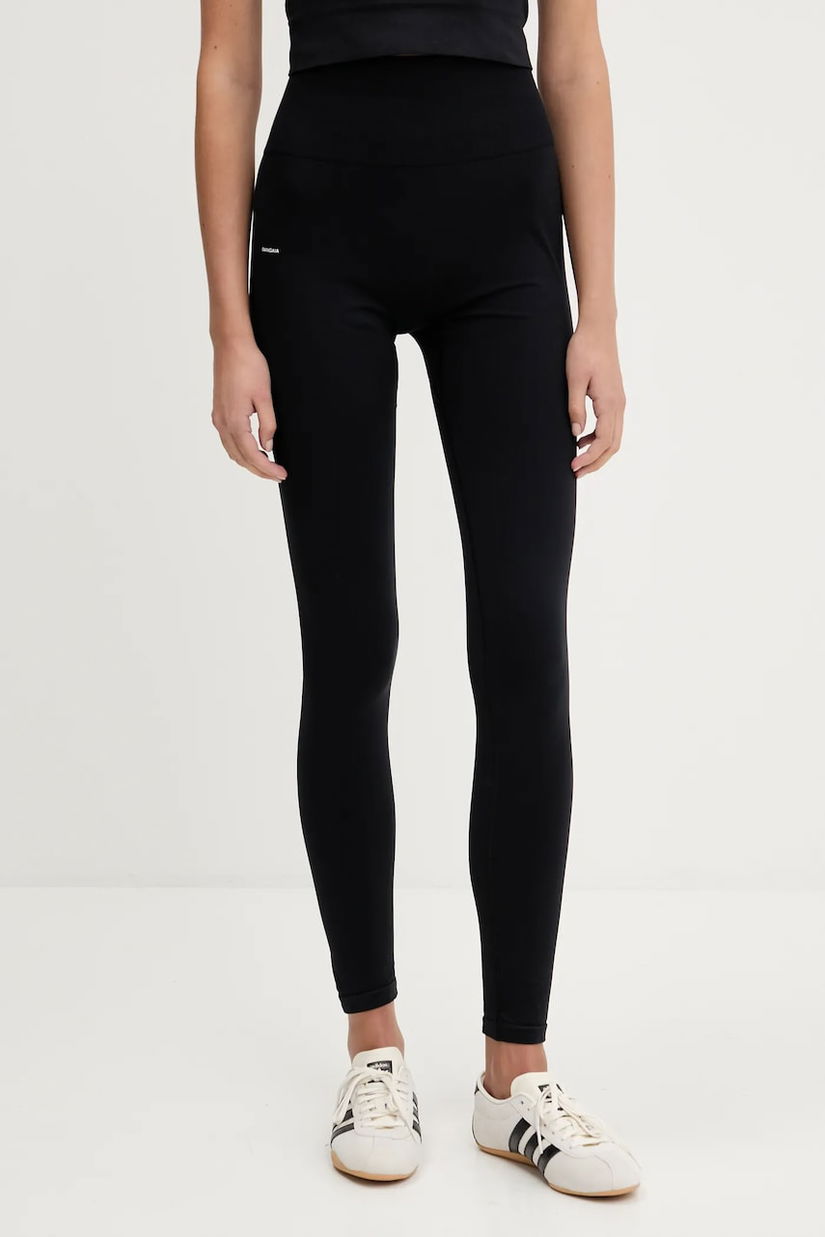 Pangaia leggings Plant-Stretch Compressive Leggings culoarea negru, uni, 10002427