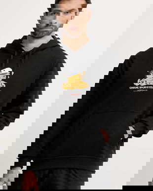 adidas Originals hanorac de bumbac Graphic Lo Hd culoarea negru, cu glugă, cu imprimeu, JW0166