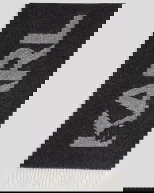 Karl Lagerfeld fular K/ESSENTIAL culoarea negru, A3W33047