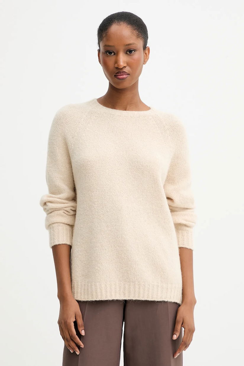 Weekend Max Mara pulover din amestec de lână GHIACCI culoarea bej, 2525366151600