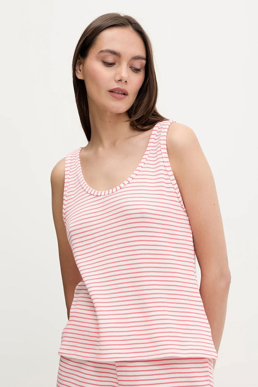 United Colors of Benetton pijamale de bumbac culoarea roz, bumbac, 36LC3P03V