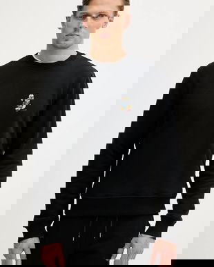 Karl Lagerfeld bluză DISNEY culoarea negru, cu imprimeu, 553930.705099