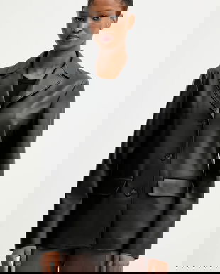 MM sacou ALBATRO culoarea negru, un singur rand de nasturi, uni, 2526916047600