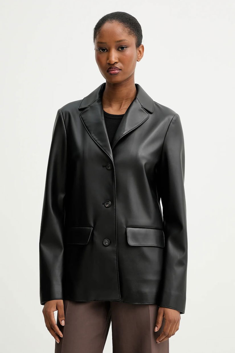 MM sacou ALBATRO culoarea negru, un singur rand de nasturi, uni, 2526916047600