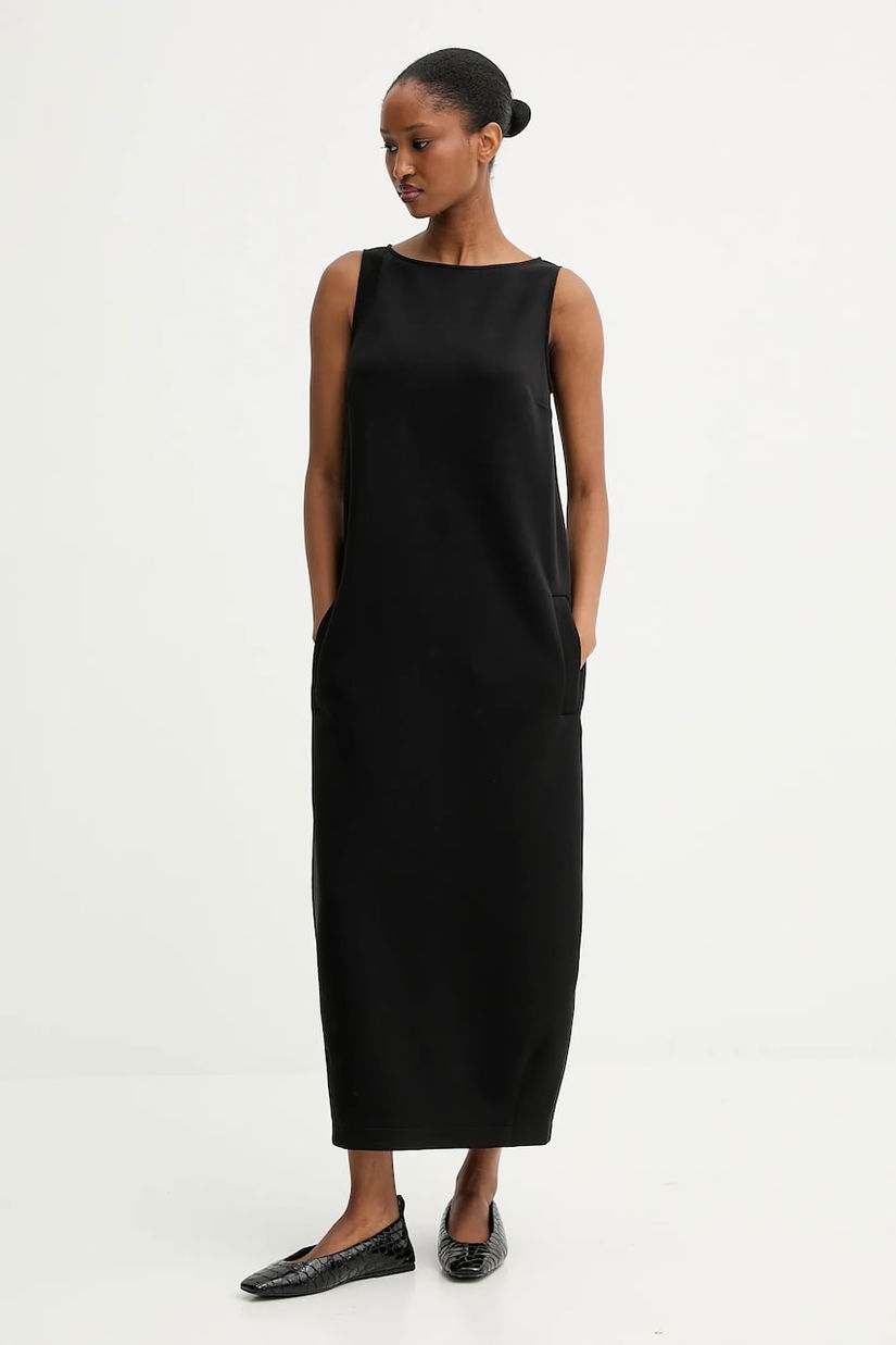 MM rochie ALBIO culoarea negru, maxi, drept, 2526626067600