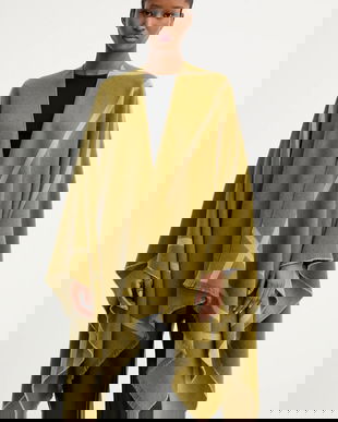 MM poncho de lână GIUDEA culoarea verde, 2526546037600