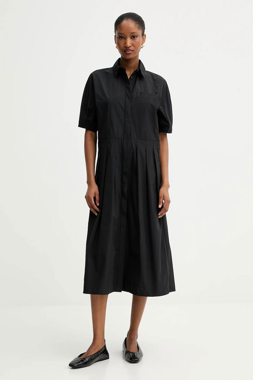 MM rochie CADMIO culoarea negru, midi, evazați, 2526226027600