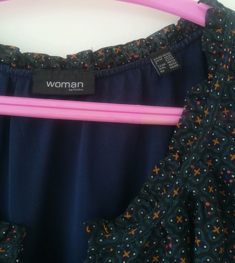 rochie voal cu floricele , talie joasa ,Woman by Tchibo , 50
