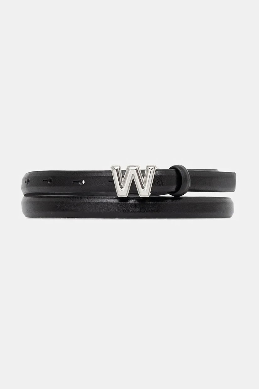 Weekend Max Mara curea de piele PALUDE culoarea negru, 2525506014600