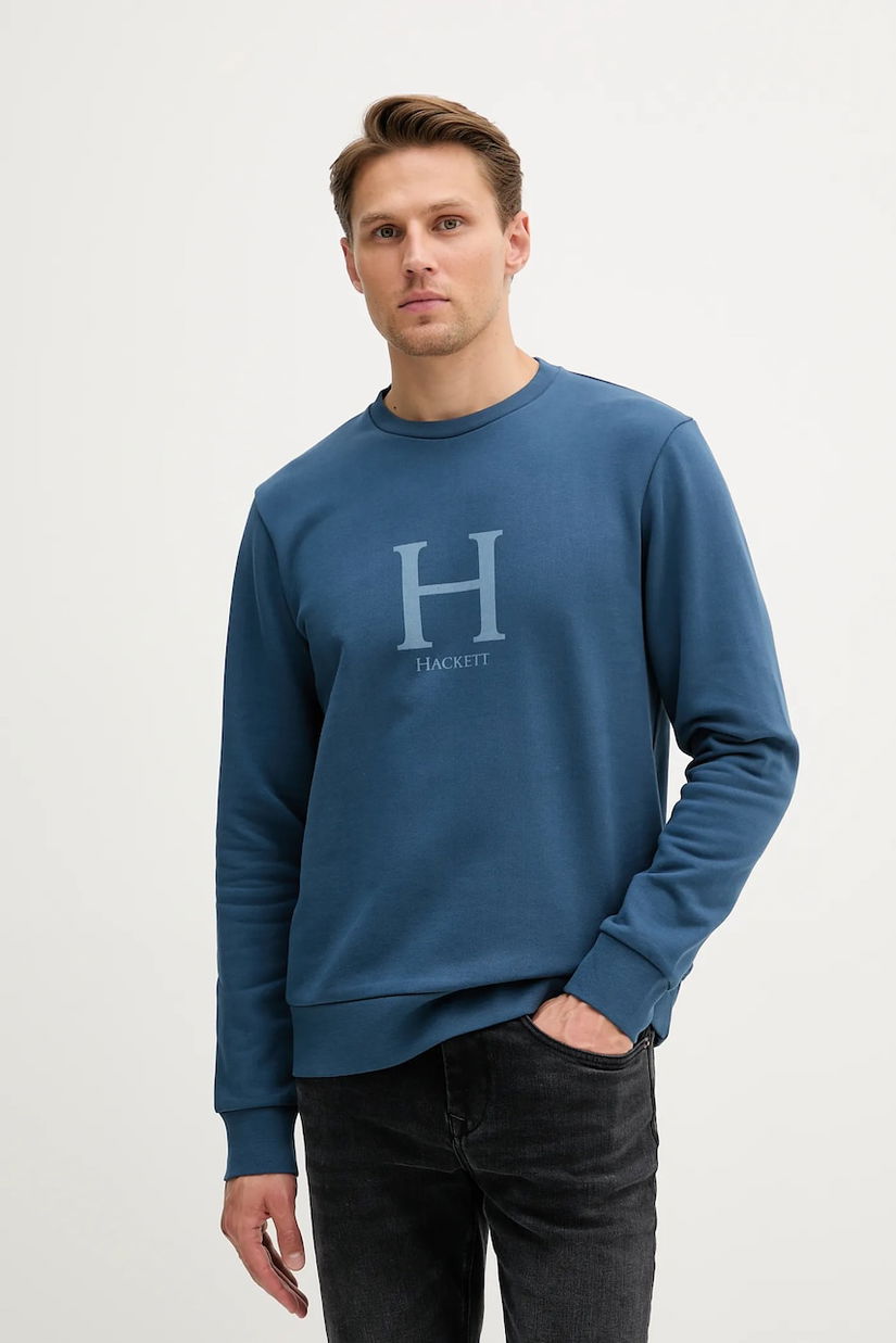 Hackett London hanorac de bumbac cu imprimeu, HM5800002