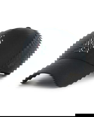 47 brand șapcă de baseball din bumbac MLB LA Dodgers culoarea negru, cu imprimeu, B-PRPDT12GWP-BK