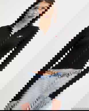 Tommy Jeans cardigan culoarea negru, light, DW0DW20967