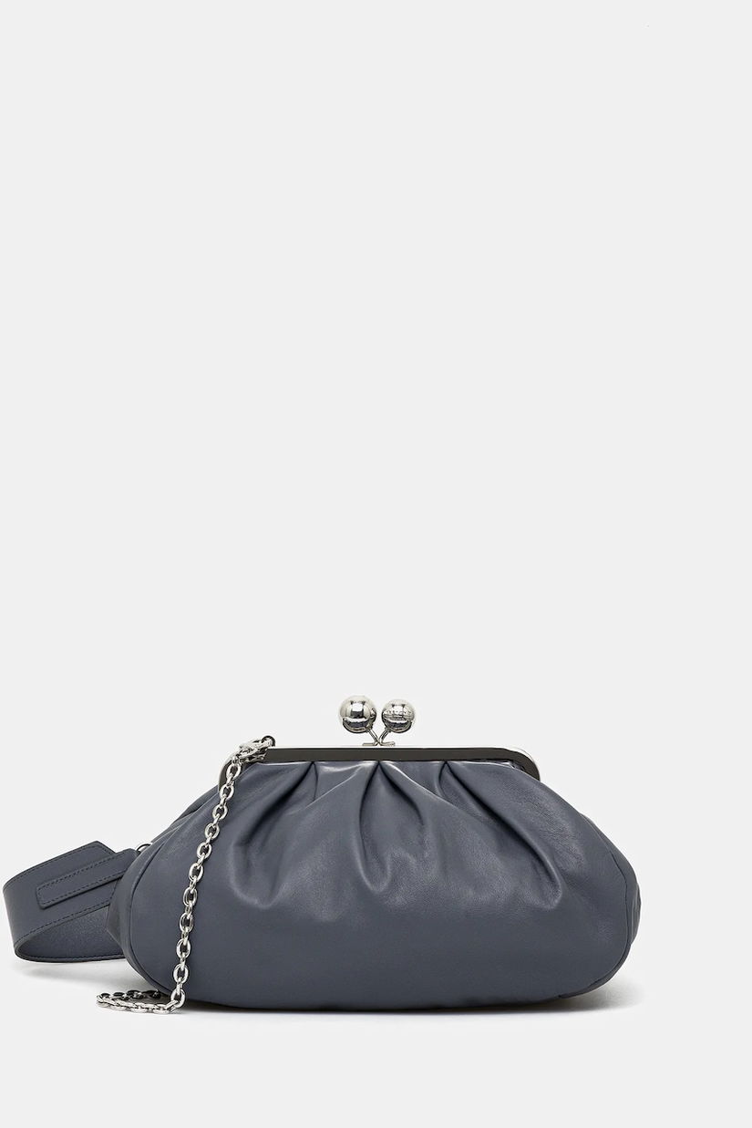 Weekend Max Mara poșetă piele CUBICO culoarea violet, 2525516194600