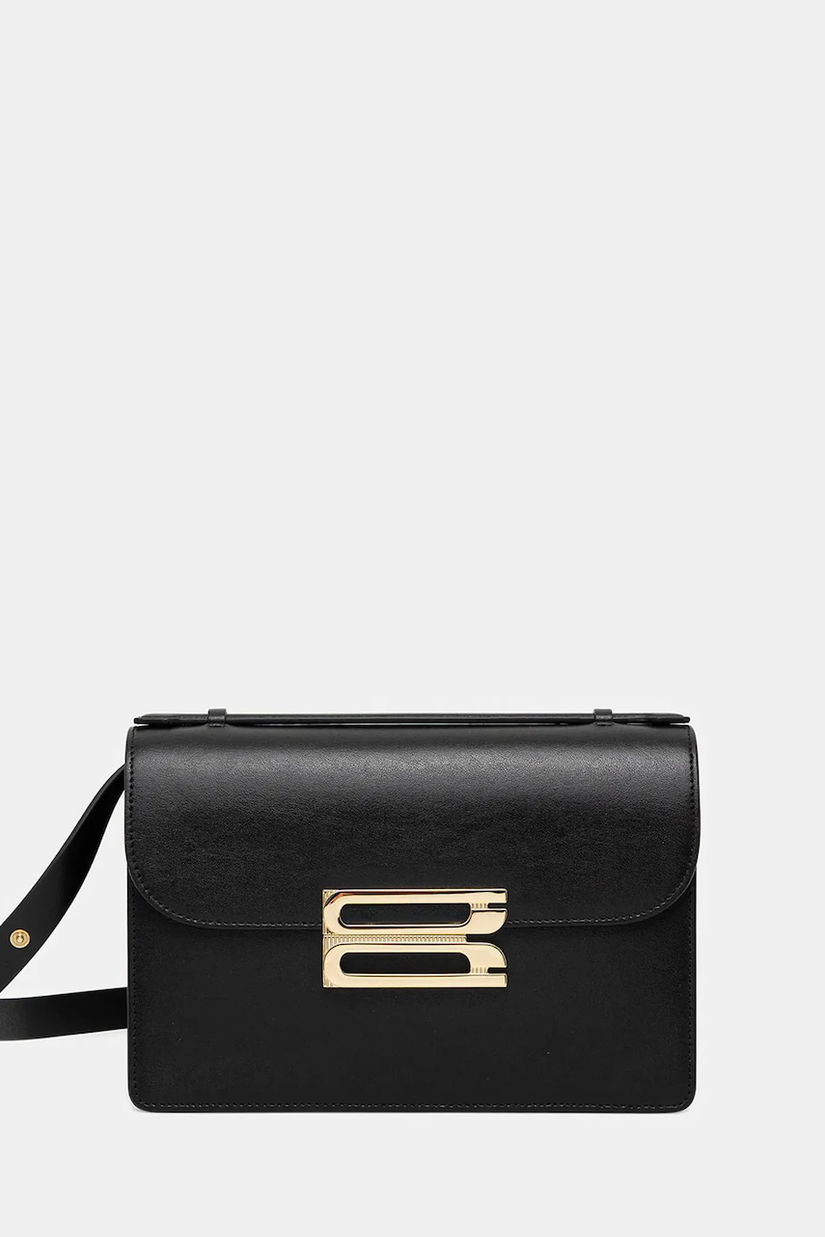 Victoria Beckham poșetă de piele culoarea negru, B125AAC006211A