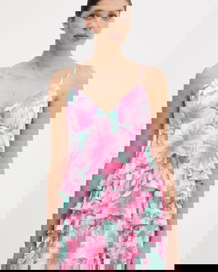 Hollister Co. rochie culoarea roz, mini, evazați, KI359-5239