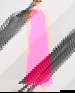 Farm Rio rochie culoarea roz, maxi, evazați, 342069