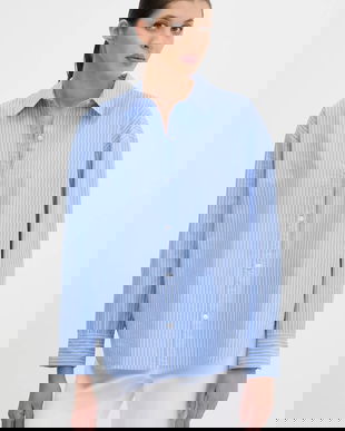 Abercrombie & Fitch cămașă din bumbac cu guler clasic, relaxed, KI140-5150