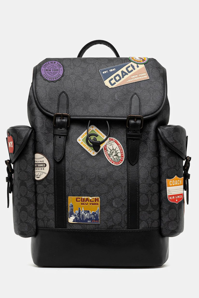 Coach rucsac culoarea negru, mare, uni, CBF04
