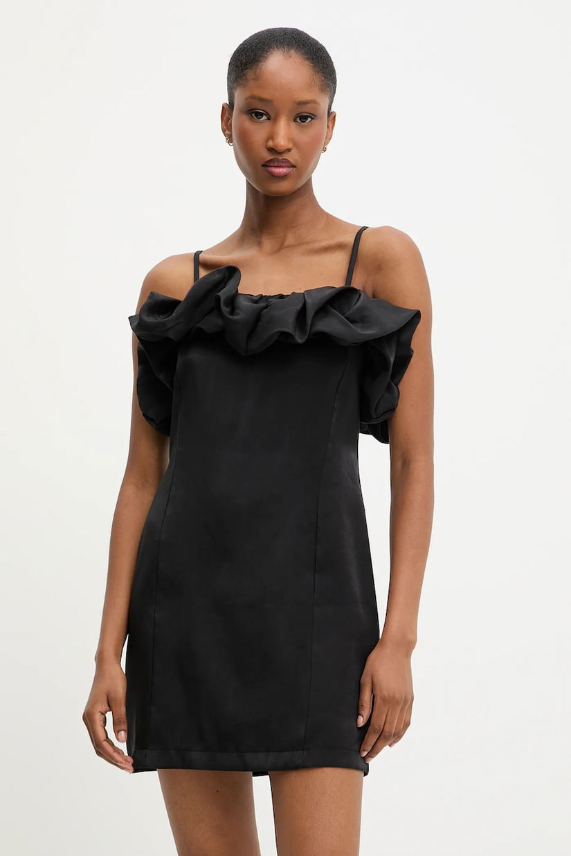 Answear Lab rochie culoarea negru, mini, mulata