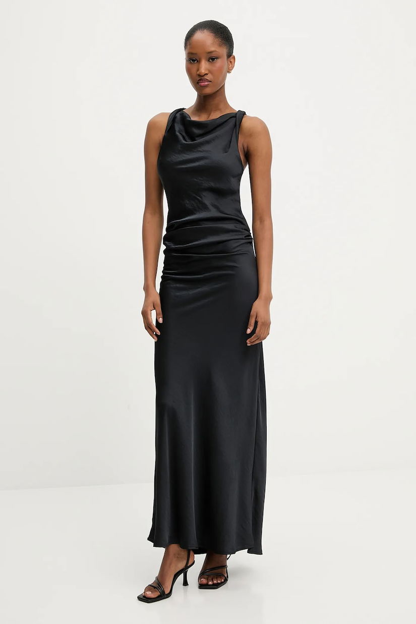 Answear Lab rochie culoarea negru, maxi, evazati