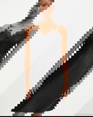 Answear Lab rochie culoarea negru, mini, evazati